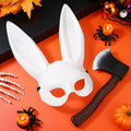 Breathffy Halloween Bunny Mask & Foam Axe Costume Accessories 14.57x10.63in by Deal US