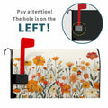 Kcozydecor Autumn Orange Flowers Magnetic Mailbox Cover 25.5x21in Standard by Deal US