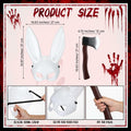 Breathffy Halloween Bunny Mask & Foam Axe Costume Accessories 14.57x10.63in by Deal US