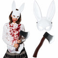 Breathffy Halloween Bunny Mask & Foam Axe Costume Accessories 14.57x10.63in by Deal US