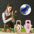 DIBALIYI 25 Pcs Kraft Paper Flower Gift Bags with Handle Brown Floral by Deal US