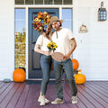 Maiteenly Halloween Couple Costume Set Painting Artist 8 Pcs Yellow Size Adult by Deal US