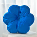 Xuyier Flower Shaped Velvet Throw Pillow 15in Black Floral Modern Decor by Deal US