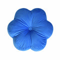 Xuyier Flower Shaped Velvet Throw Pillow 15in Black Floral Modern Decor by Deal US