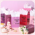 Abbylike 36 Pcs Breast Cancer Awareness Gift Bags Pink Ribbon Pink Color by Deal US