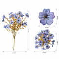 HyeFlora Artificial Fall Flowers Faux Mums with Eucalyptus 12 Bundles Multicolor by Deal US