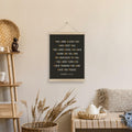 HRQKO Christian Numbers 6 24-26 Wall Art Poster Hanger Frame Black 12x16 by Deal US