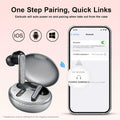 FOHIRES Diamond S Wireless Earbuds Rhinestone Handcrafted Black by Deal US