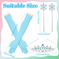 Croknit 16 Pcs Witch Party Favors Blue Pink Princess Crown Wands Gloves by Deal US