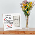 QZJ Anniversary Wood Picture Frame Multicolour 4x6 Inch Wedding Valentines Gift by Deal US