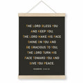 HRQKO Christian Numbers 6 24-26 Wall Art Poster Hanger Frame Black 12x16 by Deal US