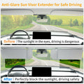 Uxcer Polarized Sun Visor Extender UV400 PC Lens Gray Sunshade Blocker by Deal US
