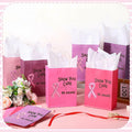 Abbylike 36 Pcs Breast Cancer Awareness Gift Bags Pink Ribbon Pink Color by Deal US