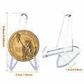 HiShutiao Acrylic Card Display Stand 2.68in White 12 Packs by Deal US