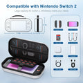 STARTRC GAMES Switch 2 Carrying Case Large Capacity PU Hard Travel Bag White by Deal US