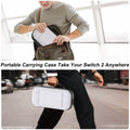 STARTRC GAMES Switch 2 Carrying Case Large Capacity PU Hard Travel Bag White by Deal US