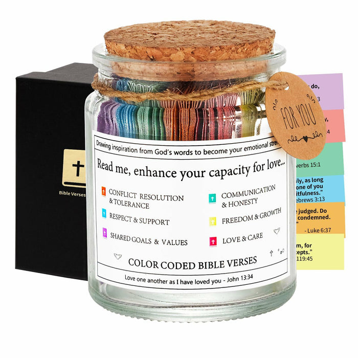 Bible Verse Jar Scripture Prayer Cards Spiritual Religious Christian Gift by Deal US