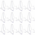 HiShutiao Acrylic Card Display Stand 2.68in White 12 Packs by Deal US