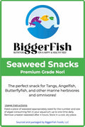 BiggerFish Seaweed Snacks Premium Green Nori Saltwater Fish 20 Half Sheets by Deal US