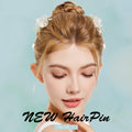 SHIYANG Handmade Camellia Floral Hair Clips White 1 Pair Copper SYFJ03 by Deal US