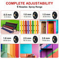 Electric Paint Sprayer with 6 Copper Nozzles & 3 Patterns for DIY Use by Deal US
