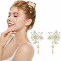 SHIYANG Handmade Camellia Floral Hair Clips White 1 Pair Copper SYFJ03 by Deal US