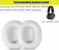 ACCIUK Ear Pad Replacement for ATH M50X MSR7 Headphones White by Deal US