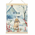 TAEDIN Christmas Poster Hanger 12x16 Bunny Watercolor Wooden Frame Decor by Deal US