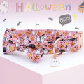 Faygarsle Halloween Dog Collar Pink Cotton Pumpkin Pattern Size S by Deal US
