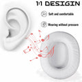 ACCIUK Ear Pad Replacement for ATH M50X MSR7 Headphones White by Deal US