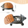 BSTWISH Iron Hedgehog Key Hider Outdoor Garden Decoration Red by Deal US