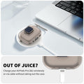 Nimuw Secure Lock Airpods Pro 1st/2nd Gen Case Soft TPU Clear Grey by Deal US