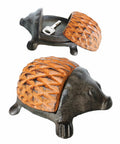 BSTWISH Iron Hedgehog Key Hider Outdoor Garden Decoration Red by Deal US