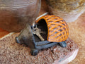 BSTWISH Iron Hedgehog Key Hider Outdoor Garden Decoration Red by Deal US