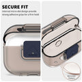 Nimuw Secure Lock Airpods Pro 1st/2nd Gen Case Soft TPU Clear Grey by Deal US