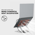 QFI-Cyber 360° Portable Laptop Docking Station USB C Hub 4K HDMI RJ45 Gray by Deal US