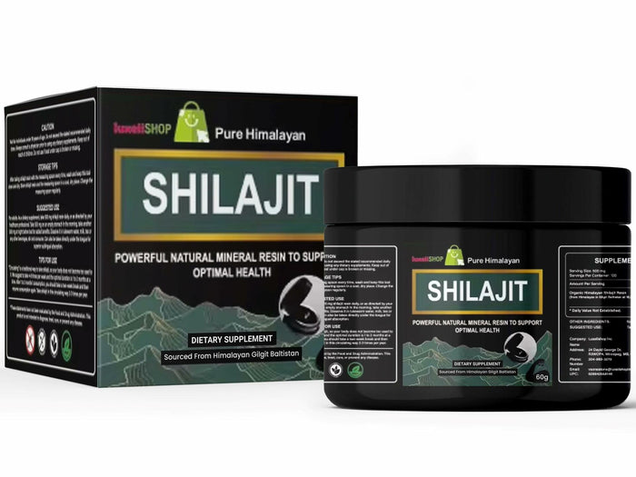 LuxeiiShop Inc Himalayan Organic Shilajit Resin 500mg 60g Energy Boost by Deal US