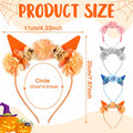 WinnerWhy 4 Pcs Blue Dog Ears Headbands Halloween Cosplay Accessories by Deal US
