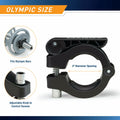 Marcy Olympic Barbell Lock Collar Clips 2-inch Nylon Resin Black OBC-8BK by Deal US