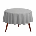 Gee Di Moda Round Tablecloth 90 Inch Charcoal Heavy Duty Wrinkle-Resistant by Deal US