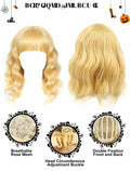 PJPSAA Halloween Singer Costume 3pc Wig Hat Shorts Blonde XL by Deal US