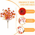 INXUGAO Artificial Mums Fall Flowers UV Resistant 9.7x9.7x13.7in B-red by Deal US