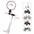 SPNUVR Universal 3.08" Round Folding Bar End Motorcycle Mirrors Black by Deal US