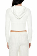 Forever 21 Women's Hooded Raglan Sweater White Size XS by Deal US
