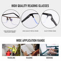 Anourney 3-Pack Men’s Reading Glasses Half Frame Blue Light +3.0 Gray/Black by Deal US