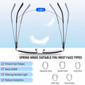 Anourney 3-Pack Men’s Reading Glasses Half Frame Blue Light +3.0 Gray/Black by Deal US