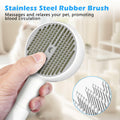 ALAFLY 4-in-1 Cat Steam Brush Grooming Comb Shedding Massage Gray by Deal US