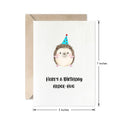 MAGJUCHE Hedgehog Funny Birthday Greeting Card Brown Cute by Deal US