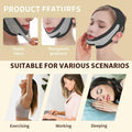 ROWMATE Graphene V-Line Mask Jaw Exerciser Chin Strap Black Size M by Deal US
