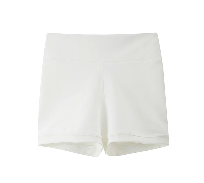 Swdarz Girls White Gymnastics Shorts Spandex Biker 11-12Y by Deal US